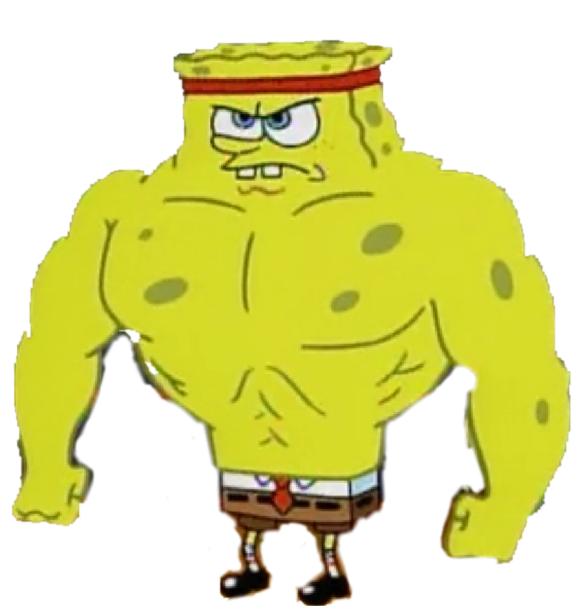 Buffed SpongeBob PNG by MatthewsRENDERS4477 on DeviantArt