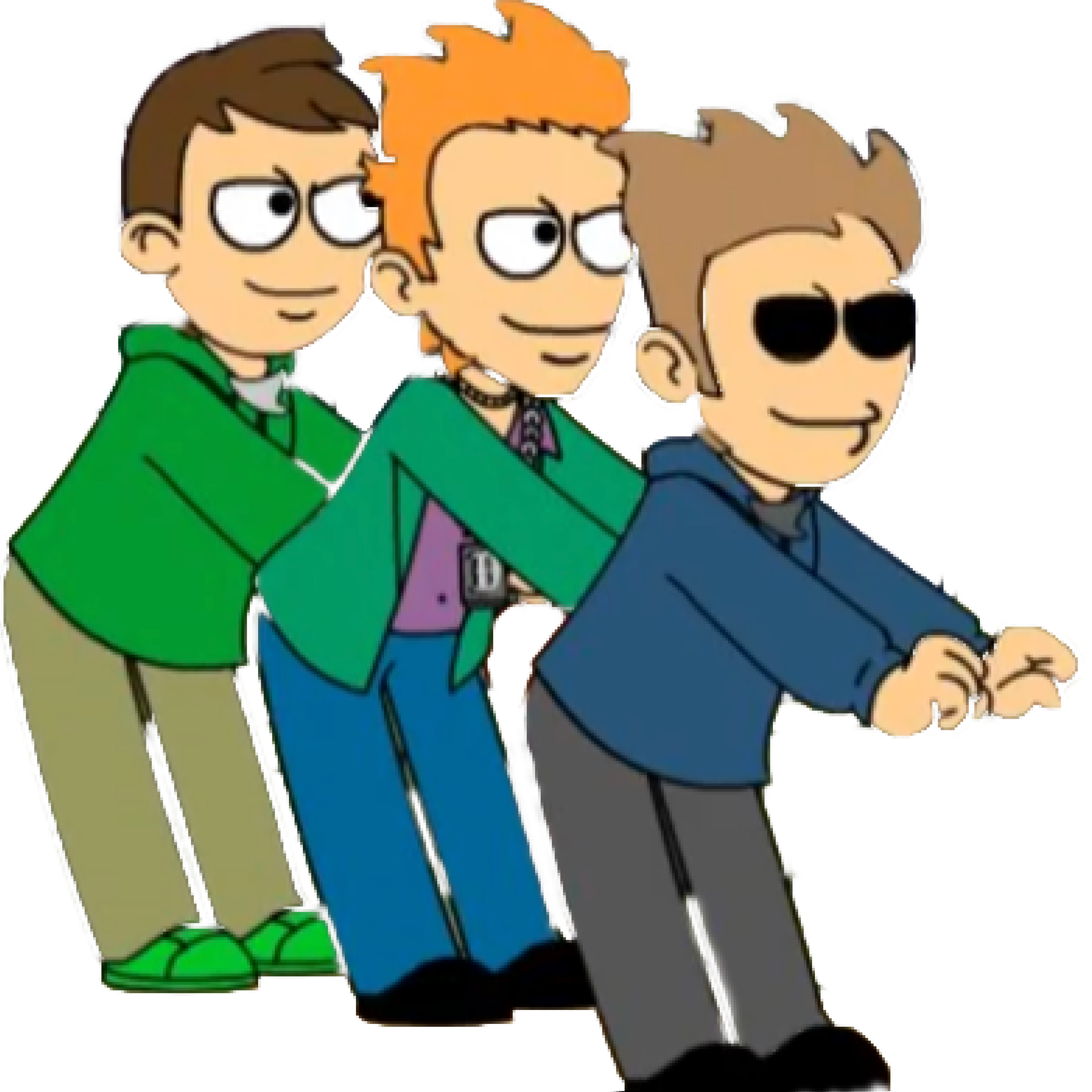Edd, Tom, Matt And Tord From Eddsworld {PNG} by SpongeBobXD on