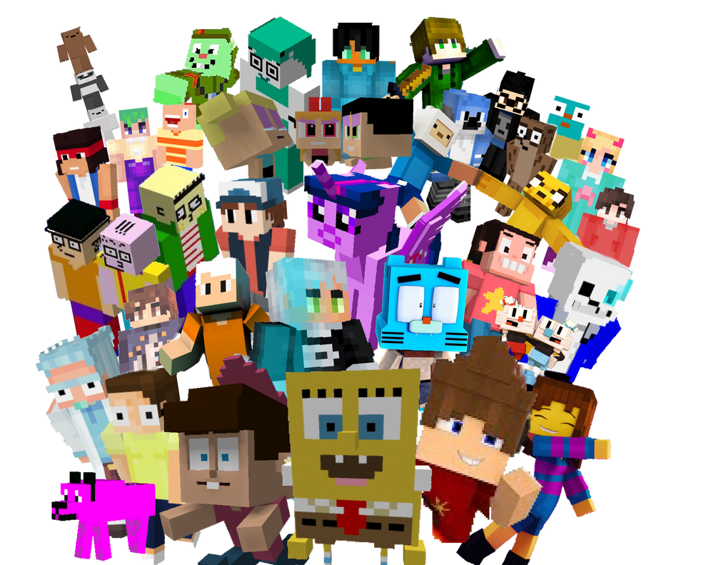 Minecraft Cartoons PNG by MatthewsRENDERS4477 on DeviantArt