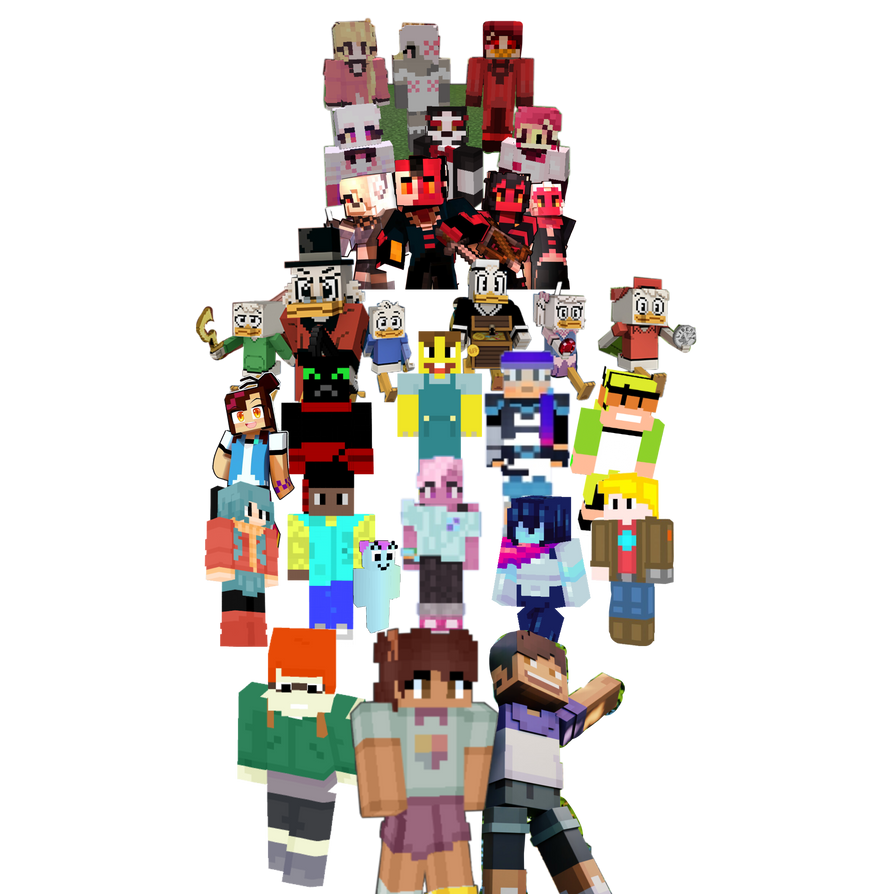 Minecraft Cartoons 2 PNG by MatthewsRENDERS4477 on DeviantArt