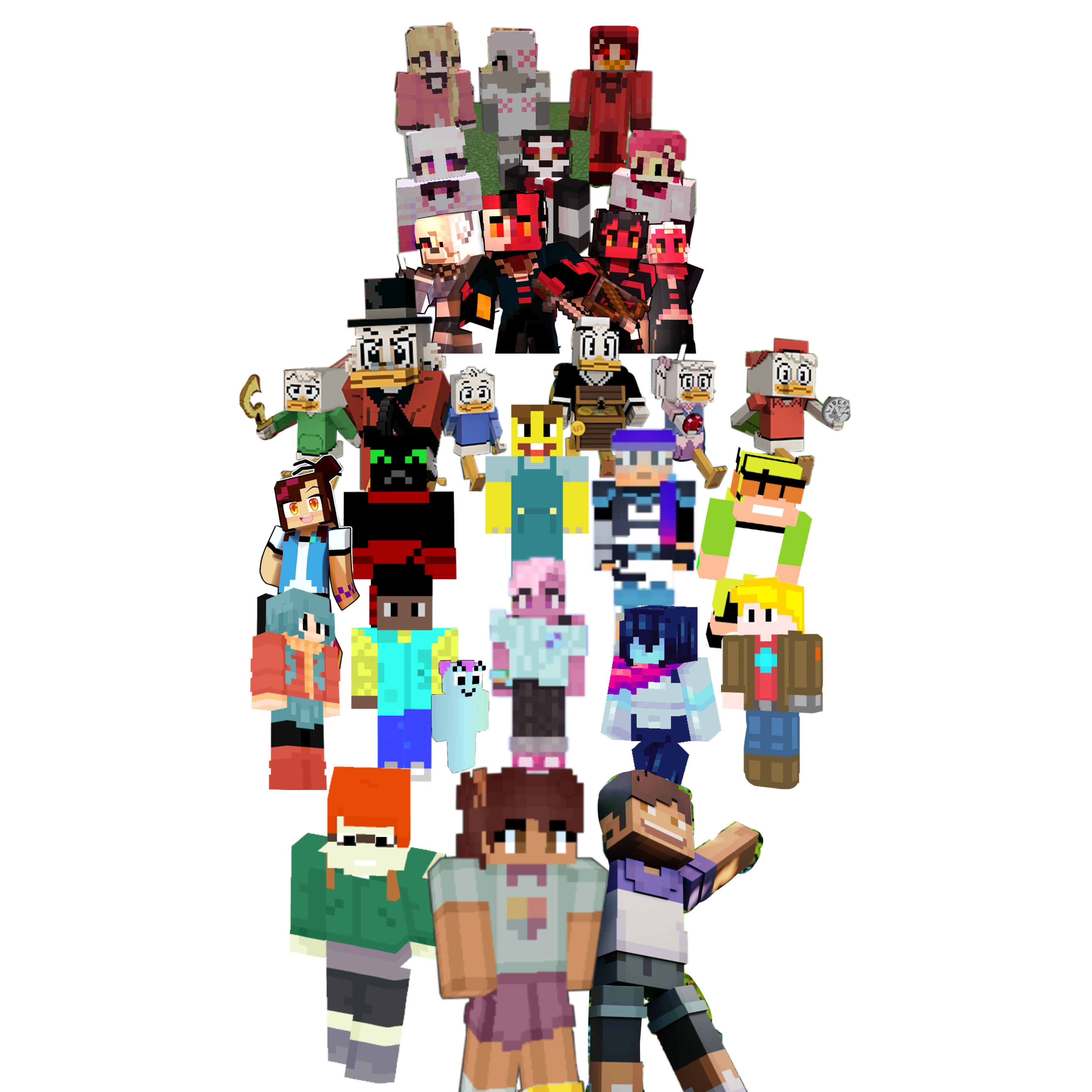 Minecraft Roster Cartoon Minecraft Cartoons 2 PNG by MatthewsRENDERS4477 on DeviantArt