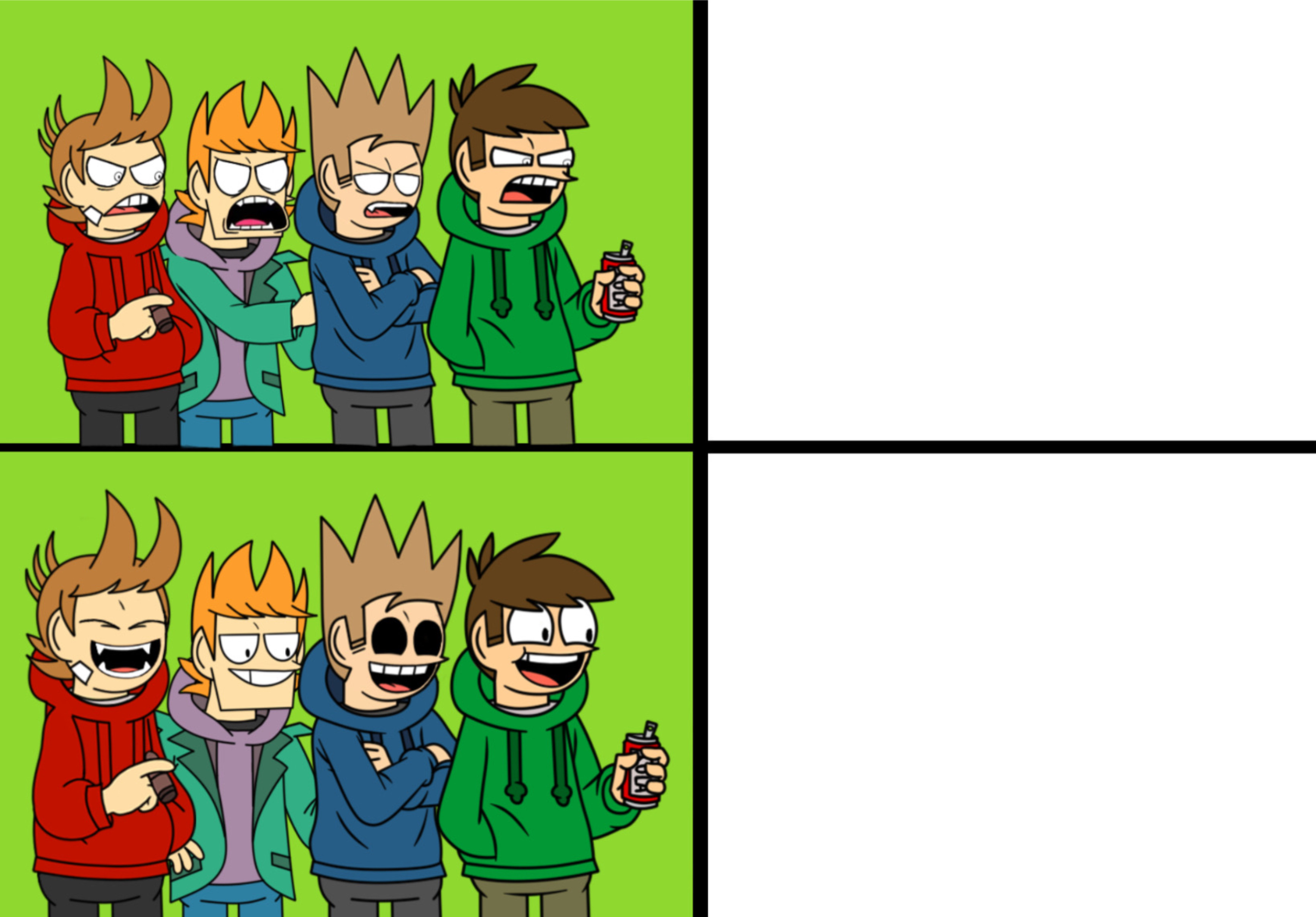 The Eddsworld Drake Meme Template! by MatthewsRENDERS4477 on DeviantArt
