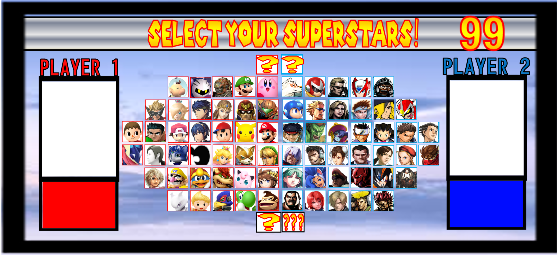 Nintendo vs. Capcom - The Character Select Screen