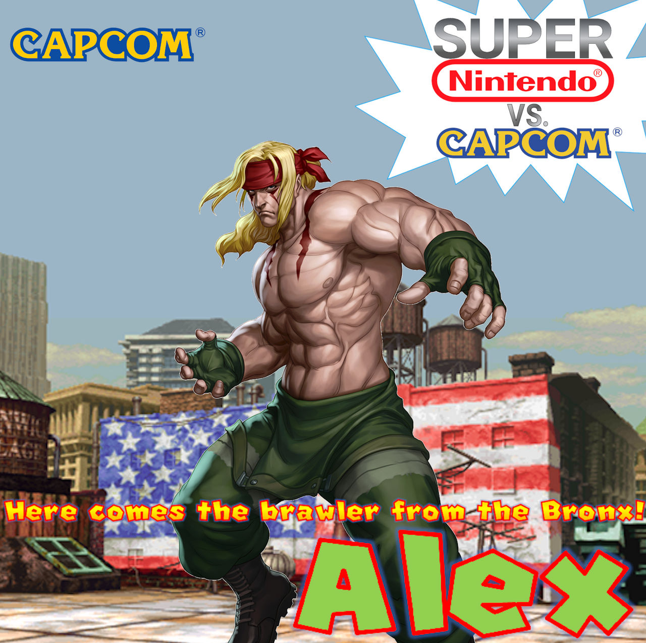 SUPER NINTENDO vs. CAPCOM Spotlight: Alex by andreashp96 on DeviantArt