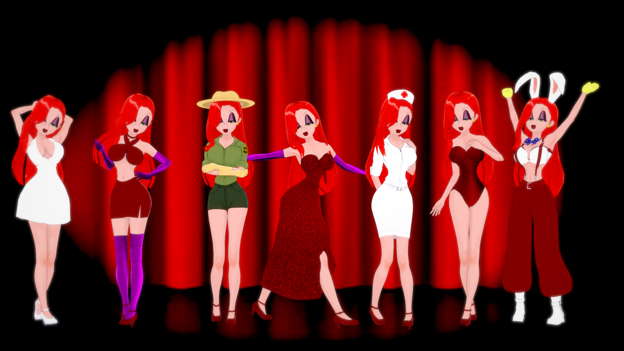 Jessica Rabbit Outfits by RealMrManifesto on DeviantArt