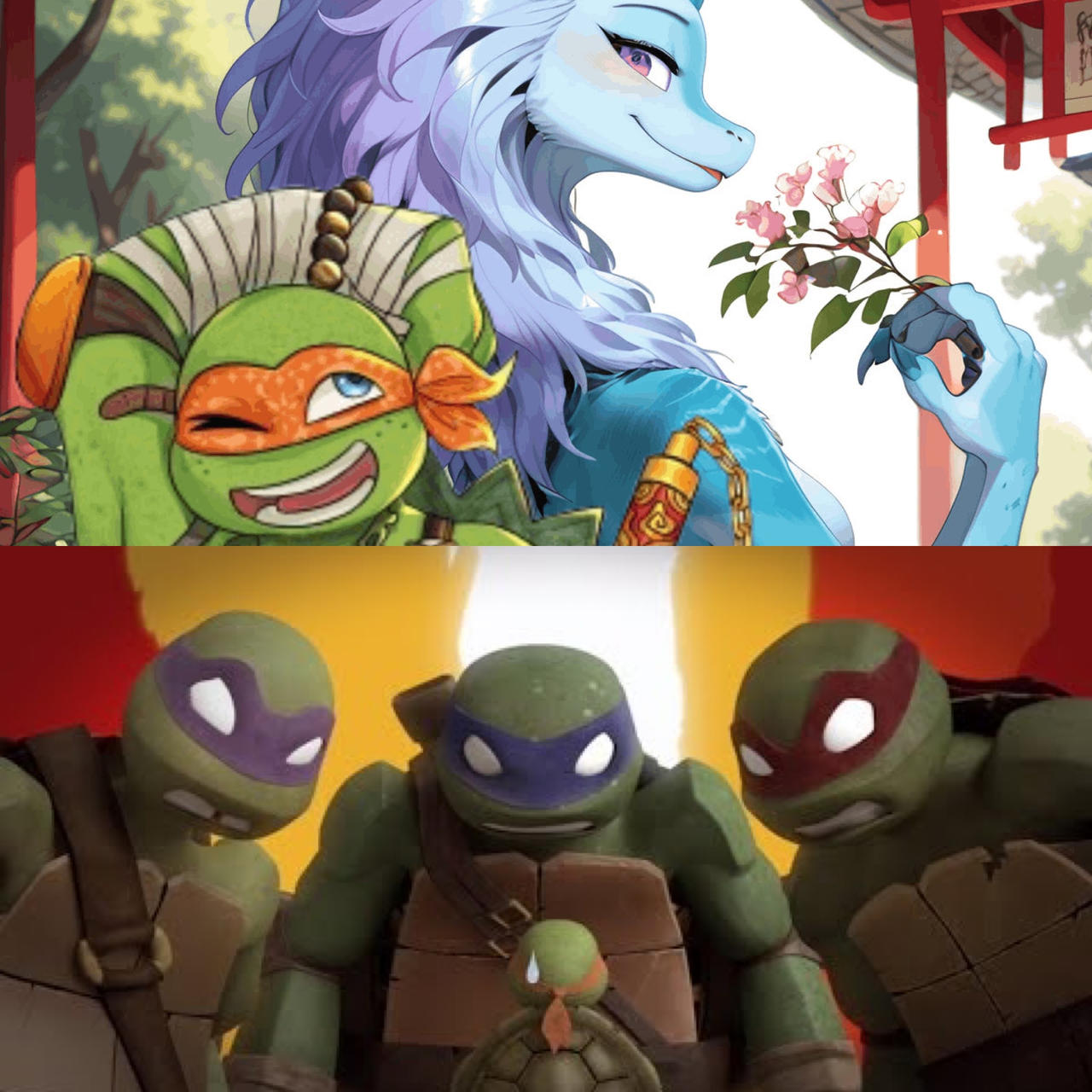 Leo Mikey Raph Bros Leo Raph Donnie Mikey Average Leo & Raph Moment VS Average Mikey