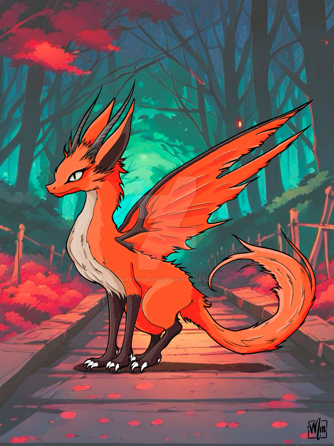 Fox Dragon Deviantart Little Dragon-Fox by Marion-Marmotte on DeviantArt