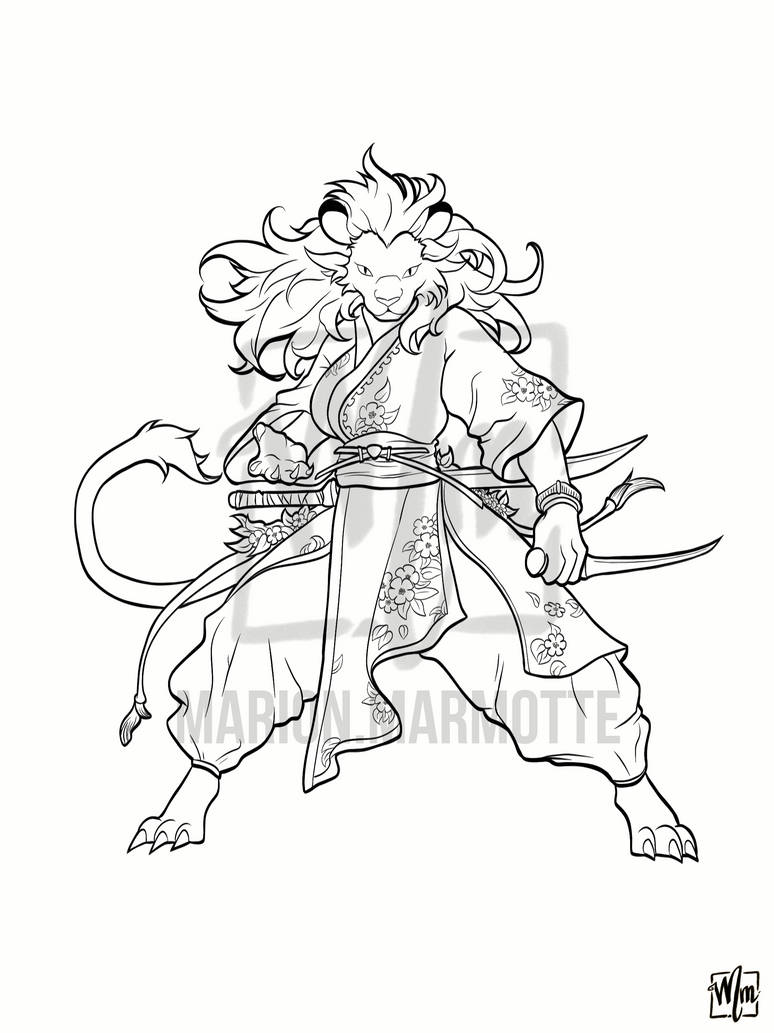 Relentlessness Drawing Relentless - LineArt by Marion-Marmotte on DeviantArt