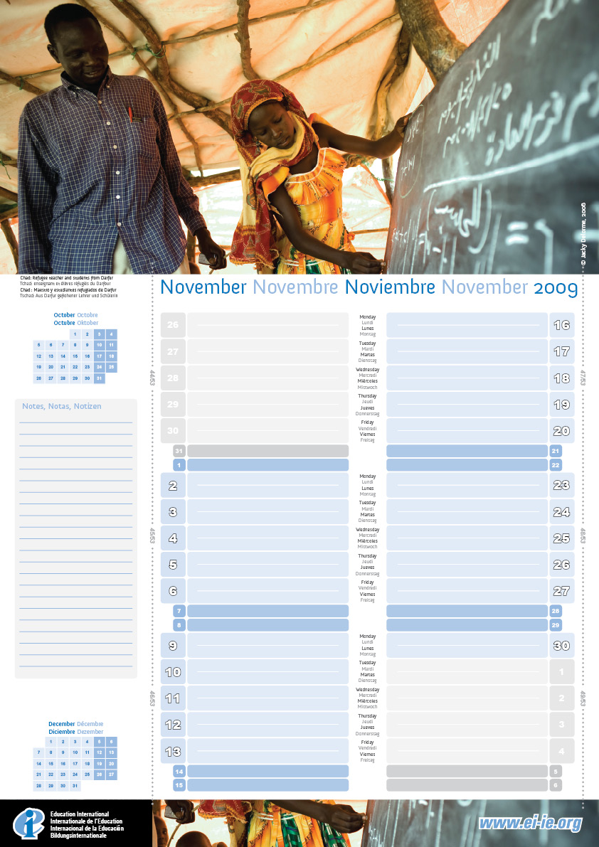 Calendar template 2