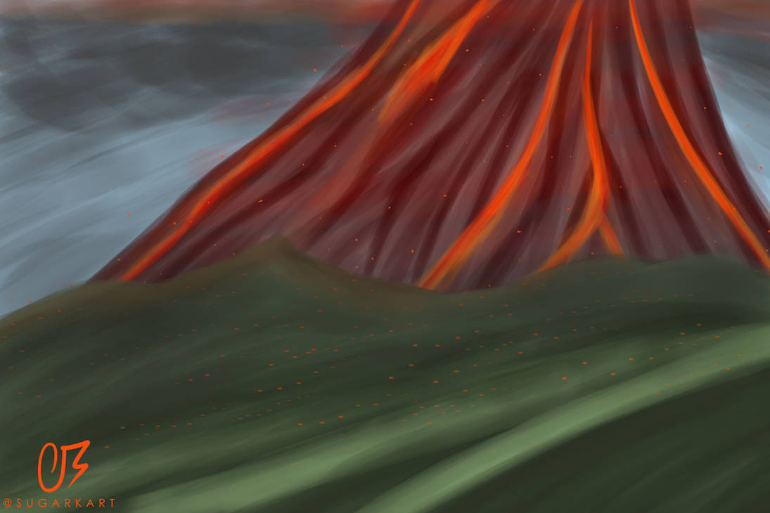 Volcano Deviantart Volcano by SugarKart on DeviantArt