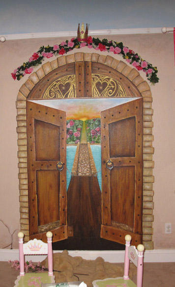 Princess Mural Door by thecartoonroom on DeviantArt