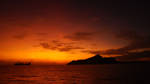 Sunrise over Victoira / Seychelles by Navvyblue