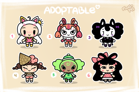 [OPEN 6/6] Pucca Characters #1 | Adoptable