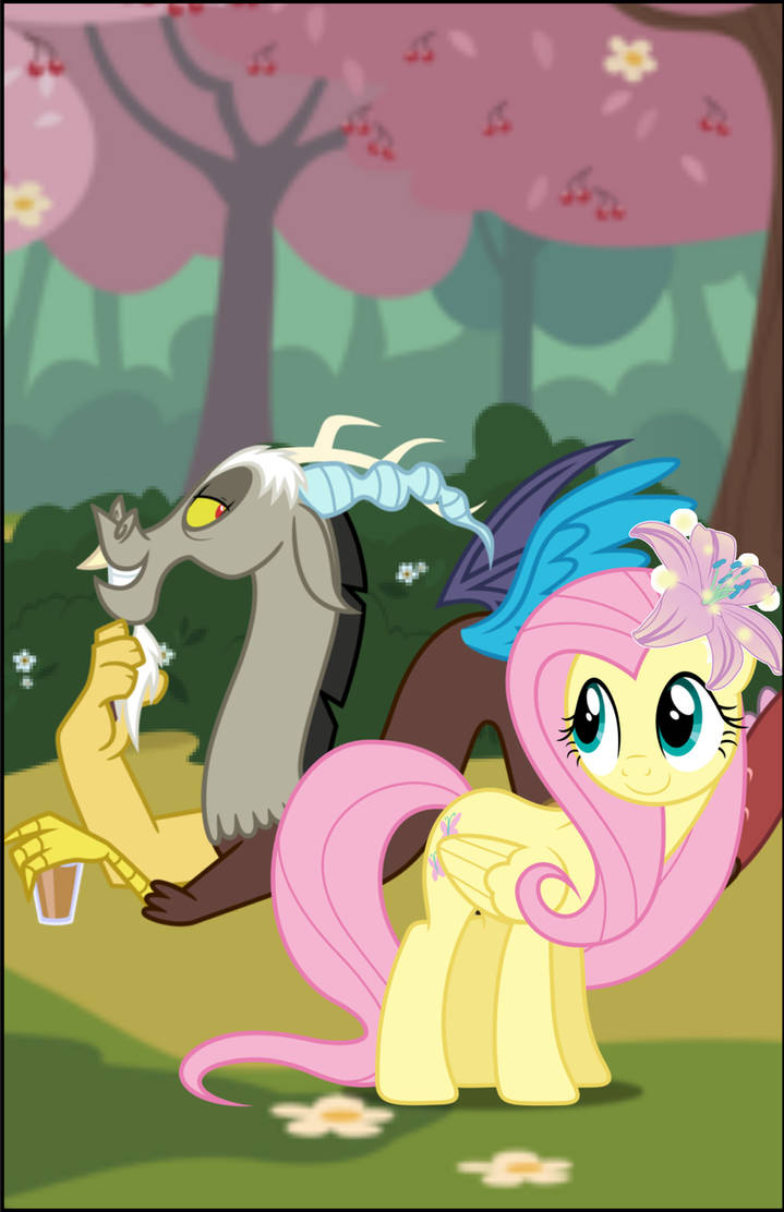 Fluttershy and Discord by DOLL00132 on DeviantArt