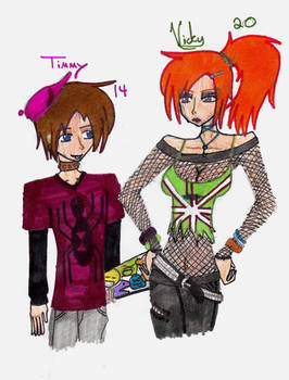 Older timmy and Vicky