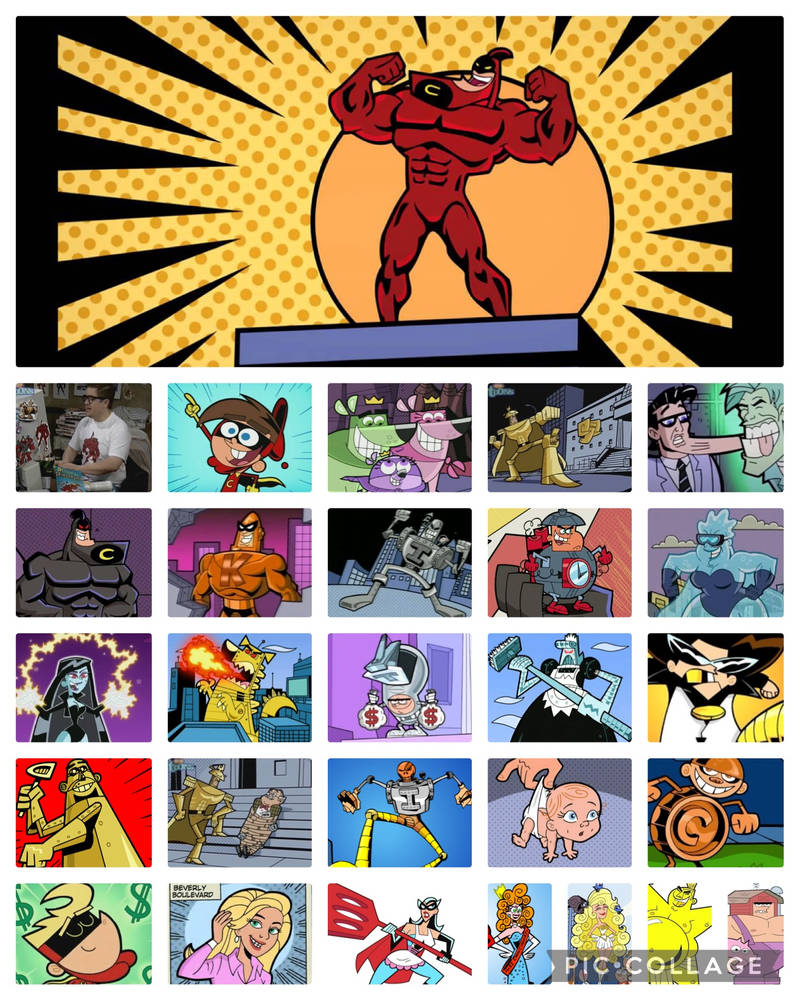 The Crimson Chin Collage (The Fairly Odd Parents) by nakuuro on DeviantArt