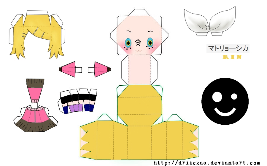 Matryoshka Rin Papercraft