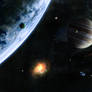 in outer space