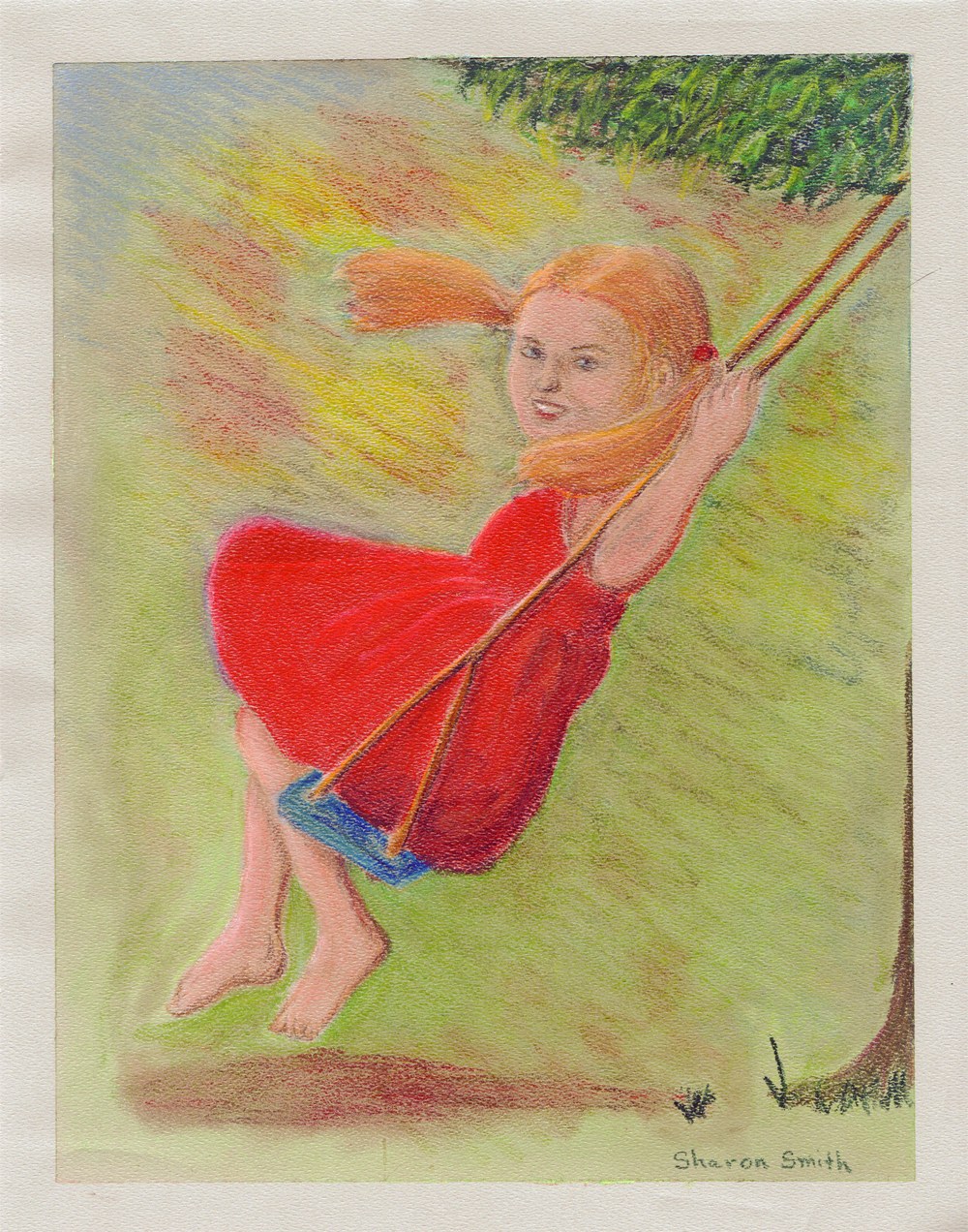 Girl in a Swing 1