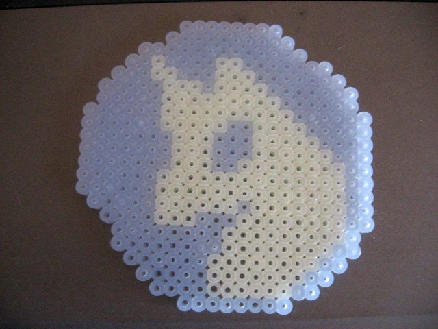 Hama bead Mare in the moon