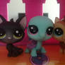 Three Littlest pet shop friends