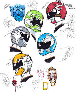 Game of Thrones styled Goseiger Helmets