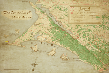 Point Reyes Fantasy Map