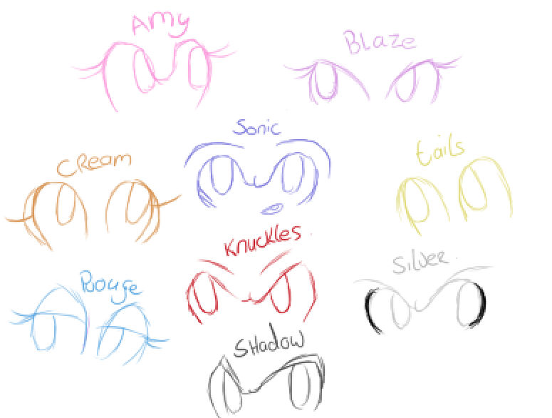 Sonic Eyes - sketch by MikuVocaloidMiku on DeviantArt