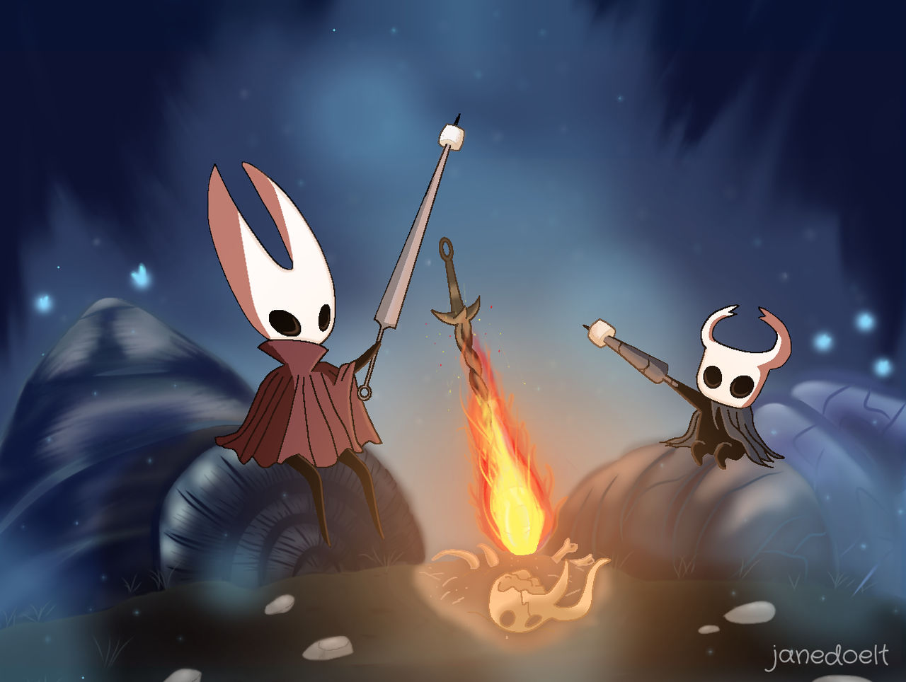By The Bonfire by janedoelt on DeviantArt