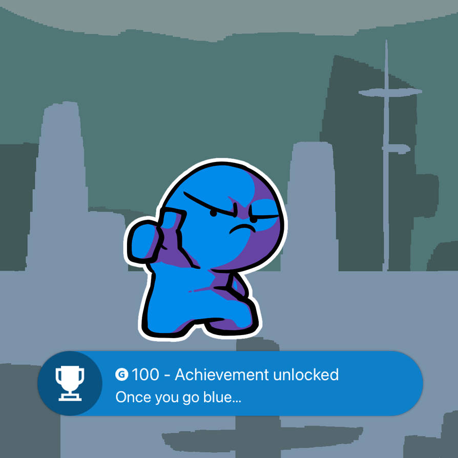 The Blue Guy by ChrispyBaconArt on DeviantArt