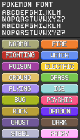 Bigger Pokemon type icons and font by Slevanas on DeviantArt