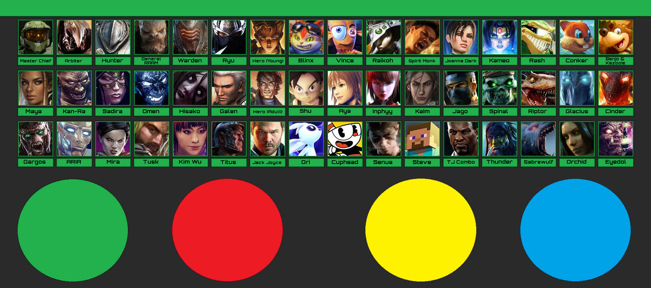 My Definitive Xbox Smash Bros Roster by Slevanas on DeviantArt