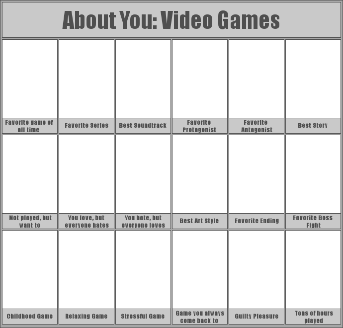 About You Video Games Template by Slevanas on DeviantArt