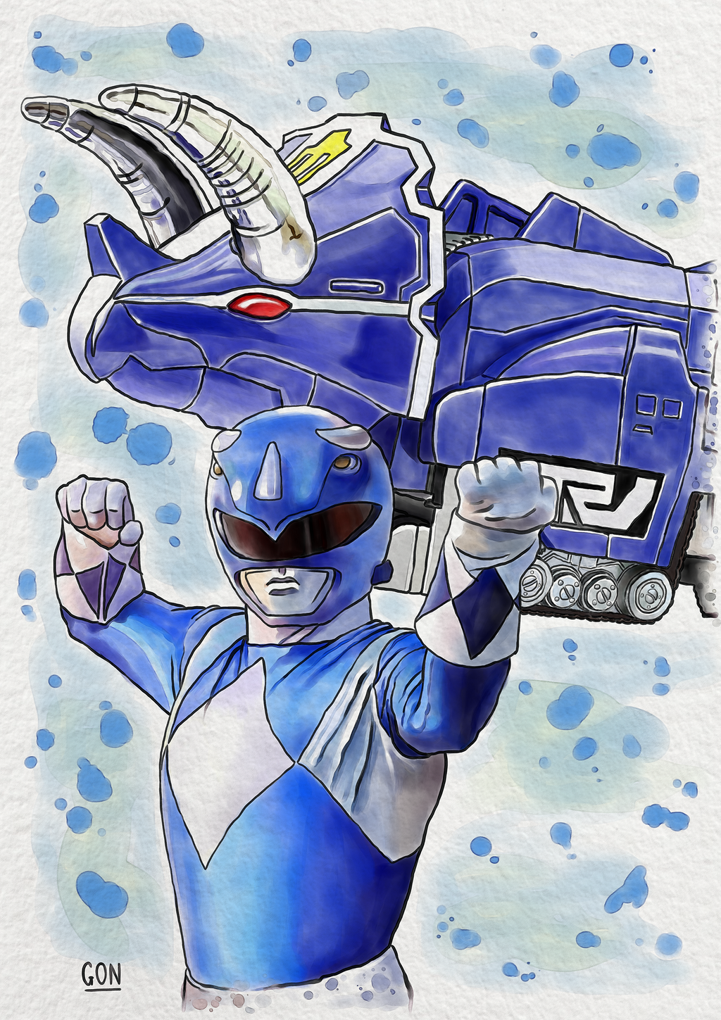Blue Ranger Traceable Blue Ranger by GoNIllustator on DeviantArt