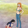 Nami and Nico Robin