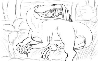Spinosaurus sketch