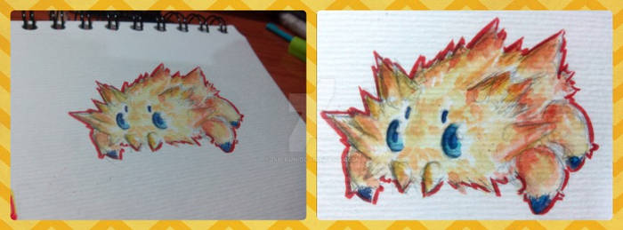 Joltik quick watercolor!