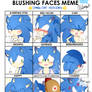 Blushing Faces Meme-Sonic the hedgehog