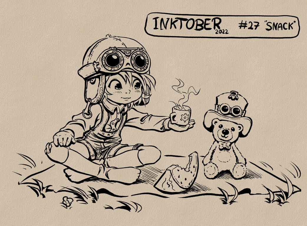 Popcorn Inktober Inktober 2022 - Day 27: SNACK by TollesToertchen on DeviantArt
