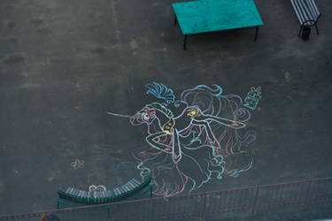 Princess Celestia - My First Huge Street Art :D