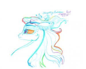 Changeling Rainbow Sketch (No Horn)