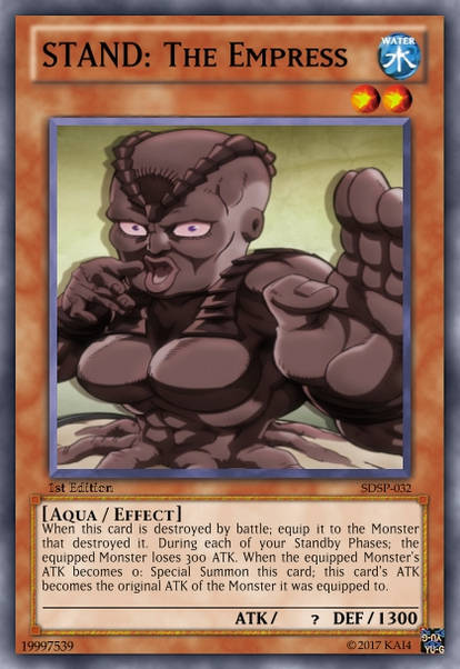 JoJo's Bizarre Adventure Yu-Gi-Oh cards by TheAzureGuardian on DeviantArt JoJo's Bizarre Adventure Yu-Gi-Oh cards by TheAzureGuardian on DeviantArt