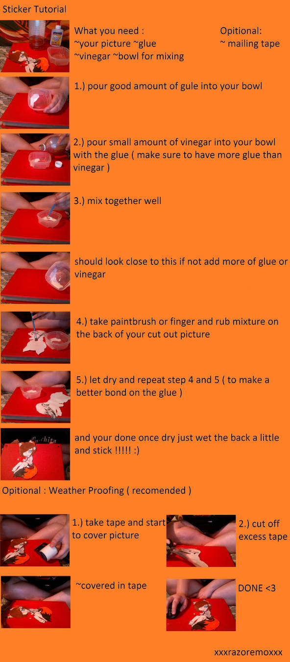 How To Apply Sticker Tutorial Sticker Tutorial by xxxrazoremoxxx on DeviantArt
