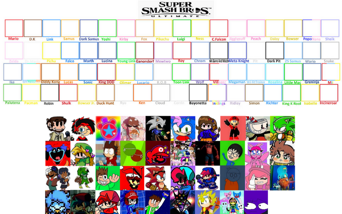 Super smash bros ultimate fan cast template by Liamjwmario03 on DeviantArt