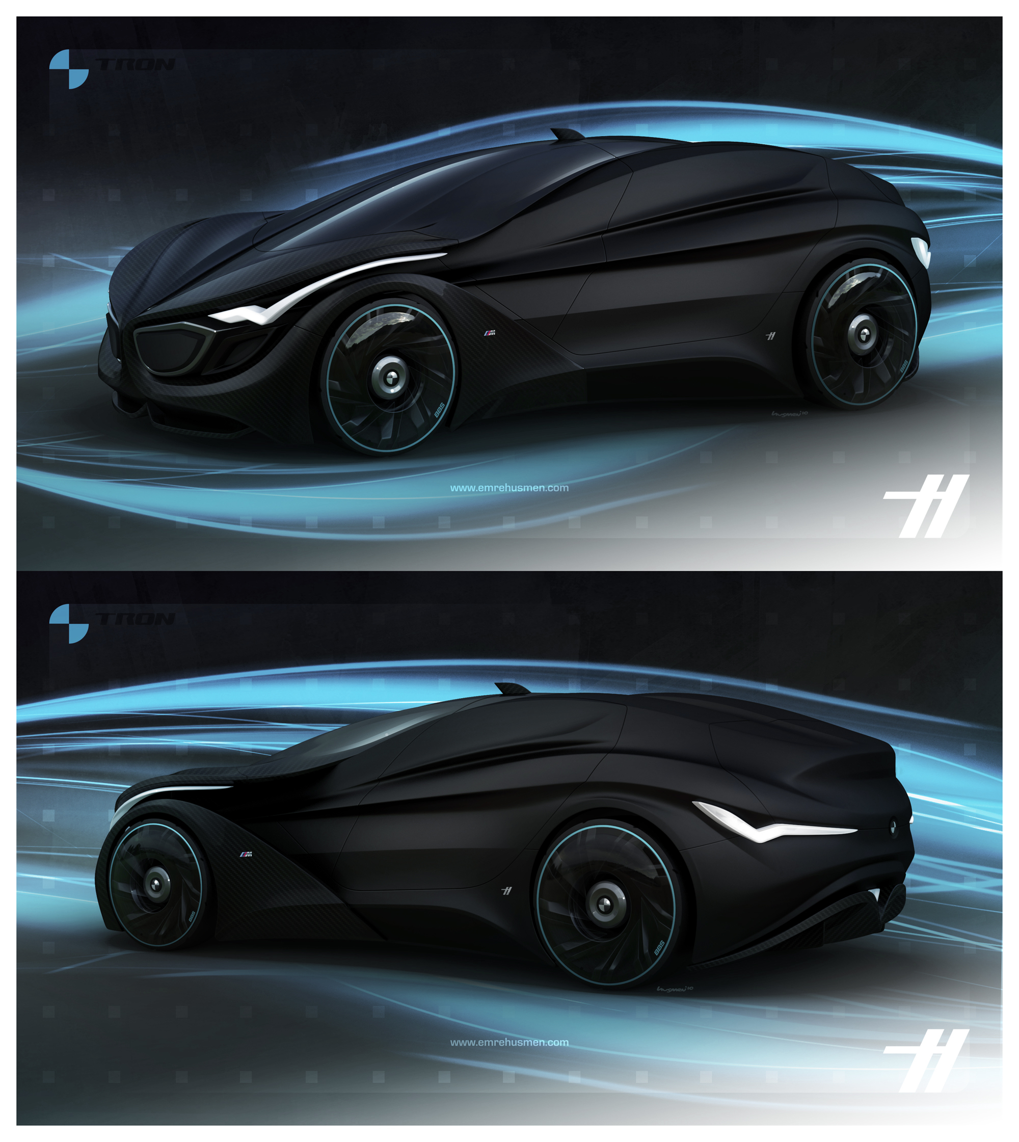 2030 BMW TRON - matte black