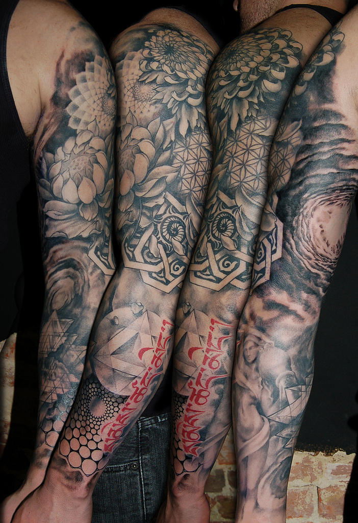 Sacred Geometry Sleeve By Allentattoo On Deviantart Sacred Geometry Sleeve By Allentattoo On Deviantart
