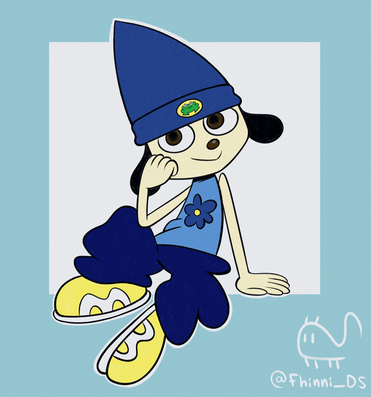 Blue Parappa by Fhinni on DeviantArt