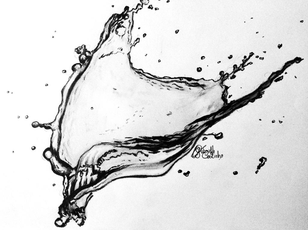 Вода в графике рисунок. Всплеск воды. Вода эскиз. Брызги карандашом. Брызги воды эскиз.