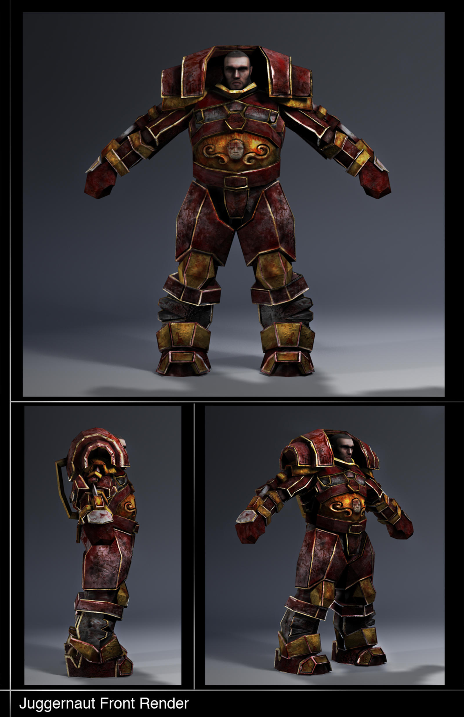 Juggernaut Front Render by AnthonyPortfolio on DeviantArt