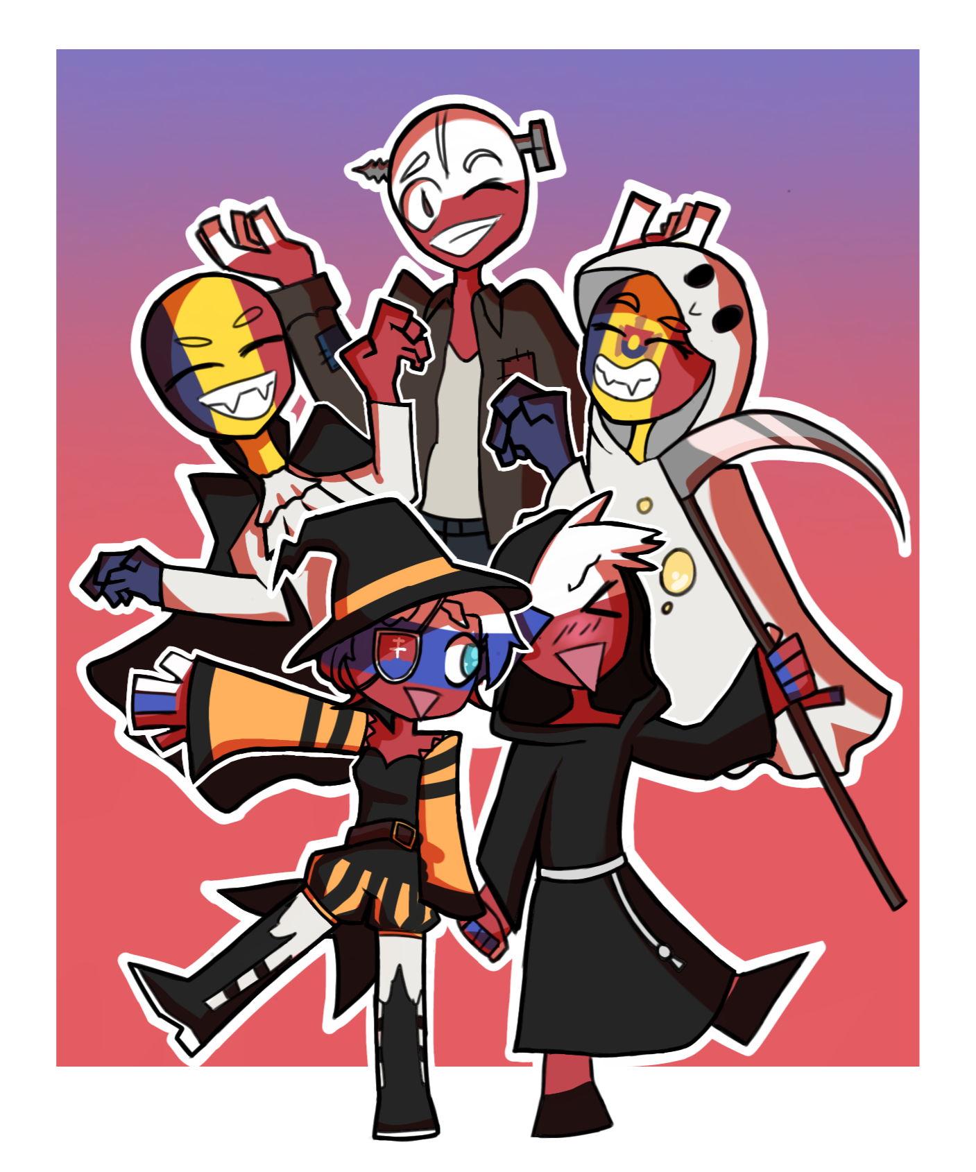 Chibi Japan is ready for Halloween :> : r/CountryHumans
